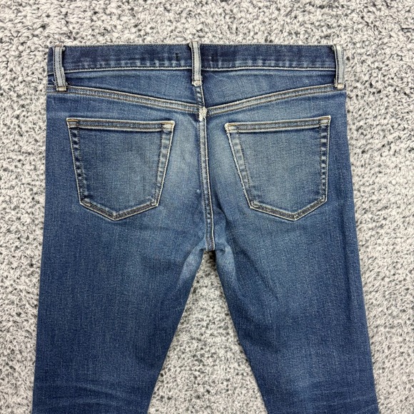 Uniqlo Selvedge Jeans Mens 31x32 Blue Dark Denim Slim Straight Faded Whiskers - Picture 13 of 15